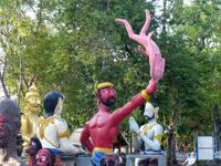 Le "jardin de l'enfer" au Wat Phai Rong Wua