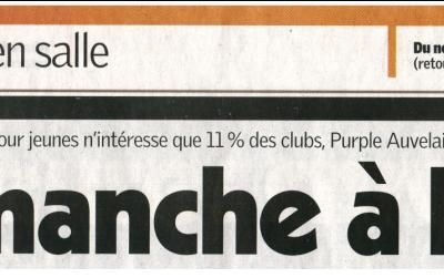 L'article de la Nouvelle Gazette consacré à notre école des jeunes.