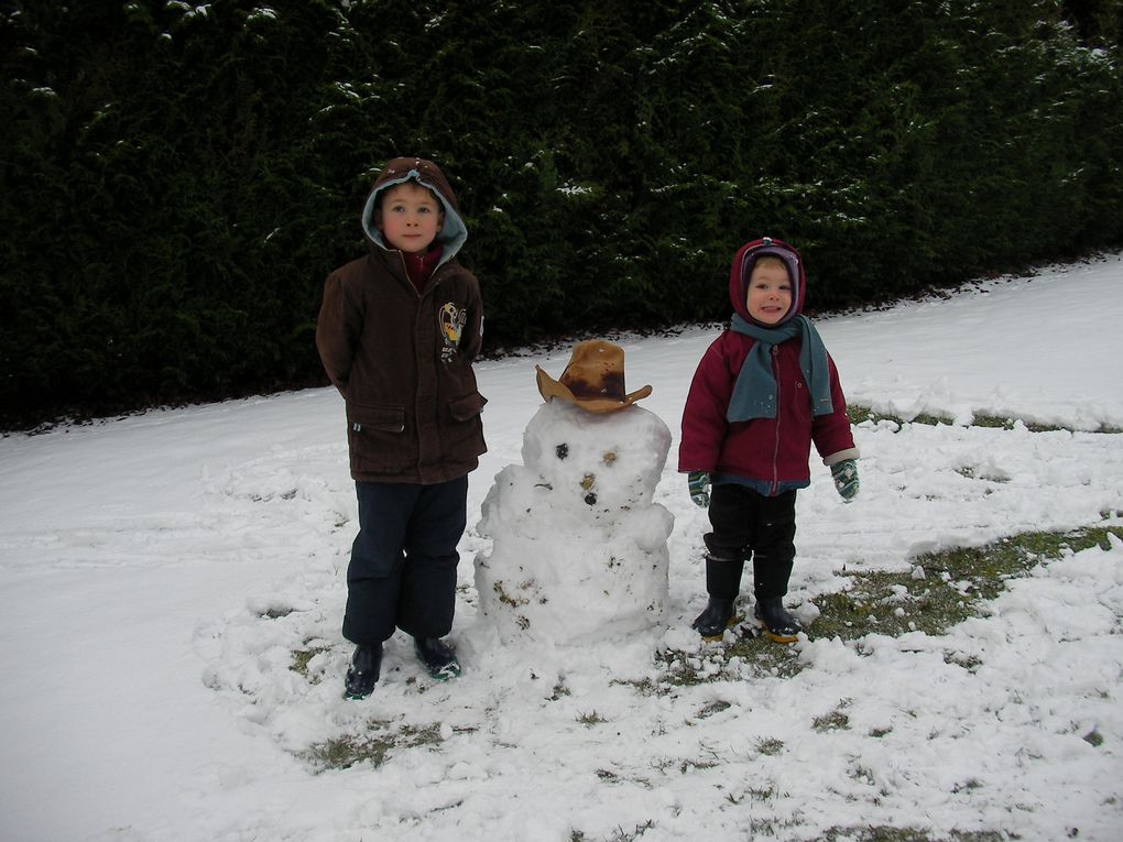 Fin d'année 2009 sous la neige et Noël en Lorraine