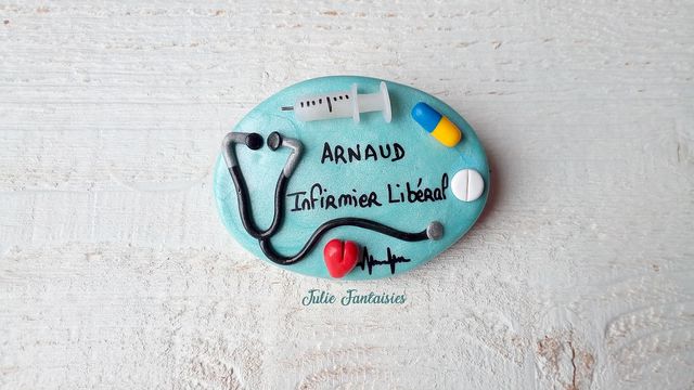 Badge pour Arnaud, infirmier libéral