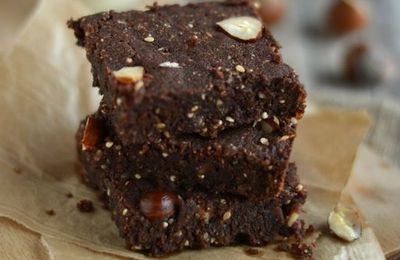 Brownie chocolat noisettes