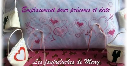 Coussin d'alliances à personnaliser