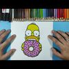 Como dibujar a Homer Simpson 😲😄 paso a paso 6 - Los Simpsons