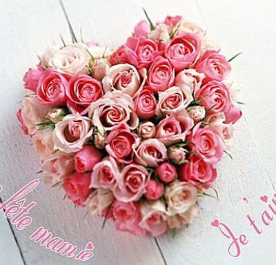 Bonne fête mamie - Je t'aime - Bouquet - Fleurs - Roses - Wallpaper - Free