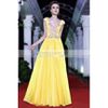 Sleeveless Yellow Prom Dresses