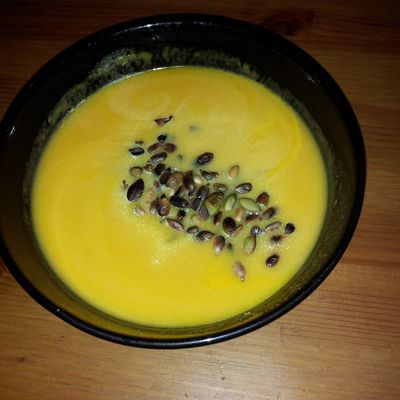 SOUPE CAROTTE-COCO-GINGEMBRE