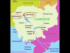 Notre itinéraire pendant ces 10 jours au Cambodge