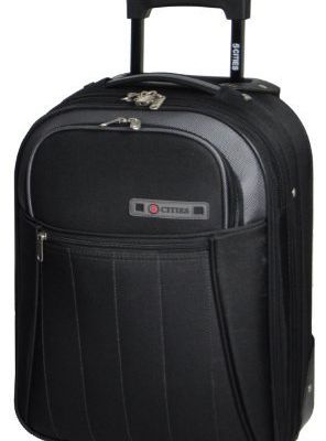 68711 5 villes ® Ultra léger noir valise trolley 18 219 kg 24 litres 47.5x33.5x20cm unique Ryan Air!