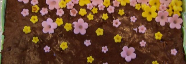 Gâteau cascade de fleurs