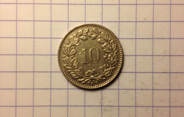 Pièce de Monnaie - Suisse - 10 centimes (franc suisse) - 1954