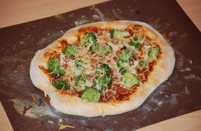 Pizza brocolis - bacon
