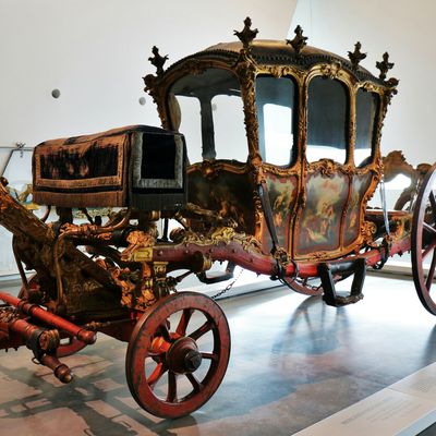 Berline de la maison du roi, Musée des carrosses, Lisbonne (Portugal) 