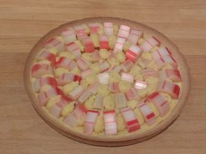 La tarte rhubarbe, fraise et amande de Claire Heitzler