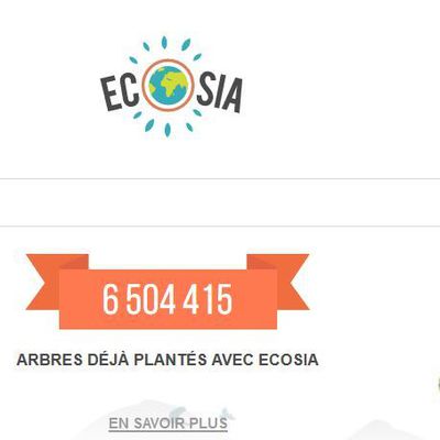 Ecosia, le moteur de recherche qui plante des arbres + elgooG : le moteur de recherche "mirroir"