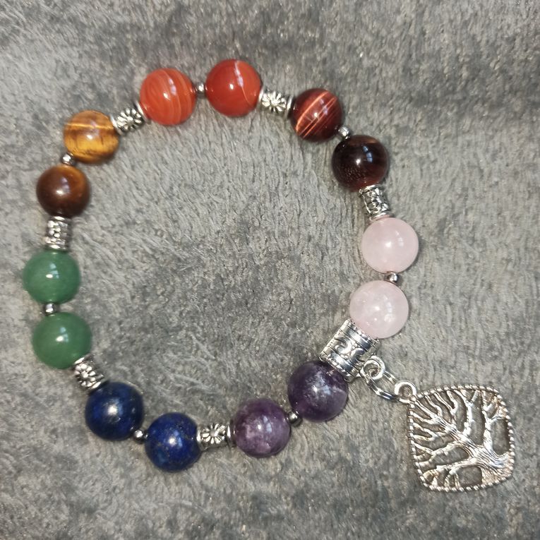 Bracelet en pierres : bracelet chakra pour mon cher et tendre