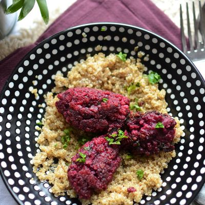 Boulettes betterave haricots rouges #végétarien