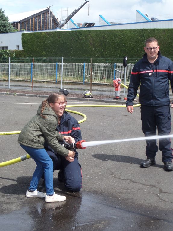 Visite de la caserne des pompiers 