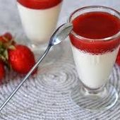 Recette facile Panna cotta, coulis de fruit - Mes Meilleures Recettes Faciles