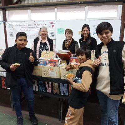 Lire en caravane au marché de Noel