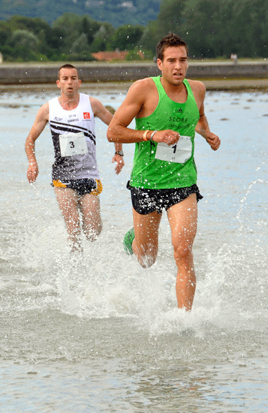 Photos de la Course du Run, 14 août 2011. 7,5kilomètres, tour de l'île Tatihou et double passage du Run.