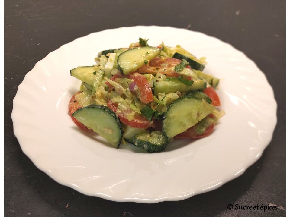 Salade de légumes aux oeufs - Recette en vidéo