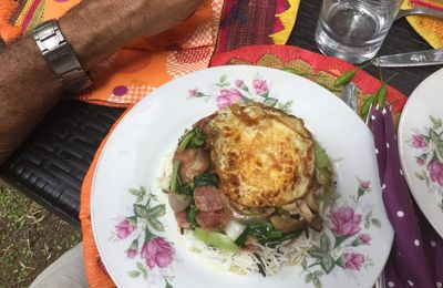 Bol renverse à ma façon : pour fêter le nouvel an Chinois et entrer dans l'année du coq avec la Tendresse en cuisine et le blog de Cata