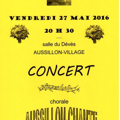 CONCERT du 27 mai 2016