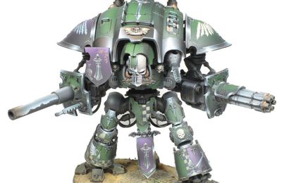 Commission painting: Imperial knight warden, Dark Angels