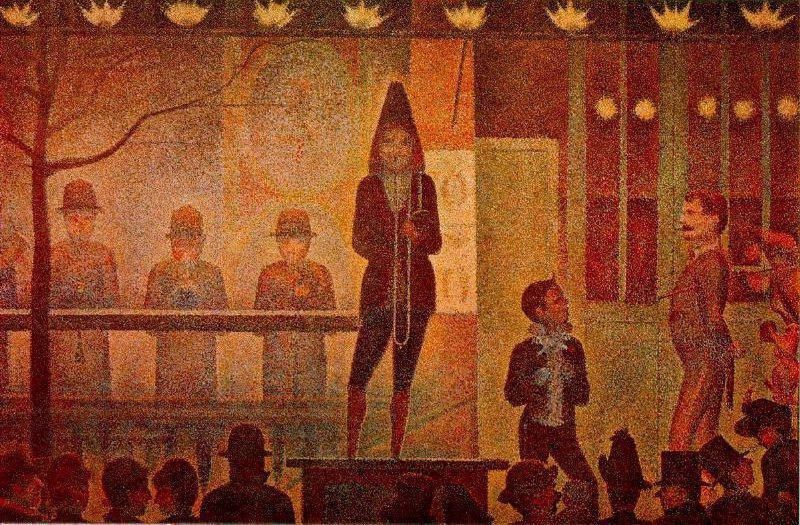 Georges Seurat (Paris 2 décembre 1859 - Paris 29 mars 1891), peintre français, pionnier du pointillisme et du divisionnisme que l'on peut qualifier d'impressionnisme scientifique. Peintre de genre, figures, portraits, paysages animés, paysages, pe