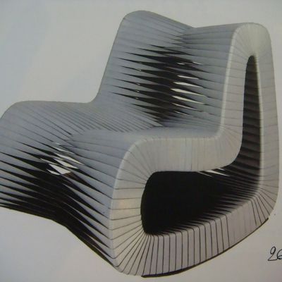 Chaise, Rocking- Chair en sangle 