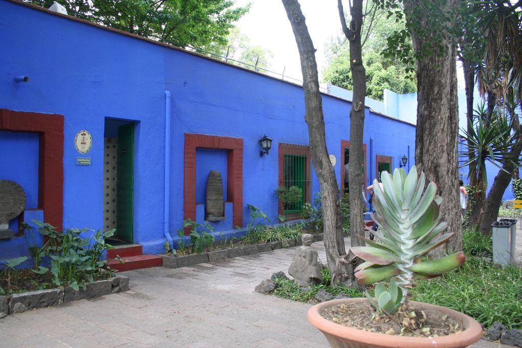 Musée Diego Rivera Anahuacalli et de la Maison Bleue "Casa Azul" de Frida Kahlo.
Peintre mexicain connu pour ses fresques murales principalement, Diego Rivera a laissé une oeuvre personnelle inachevée dans son musée Anahuacalli. En 1940, Frida et