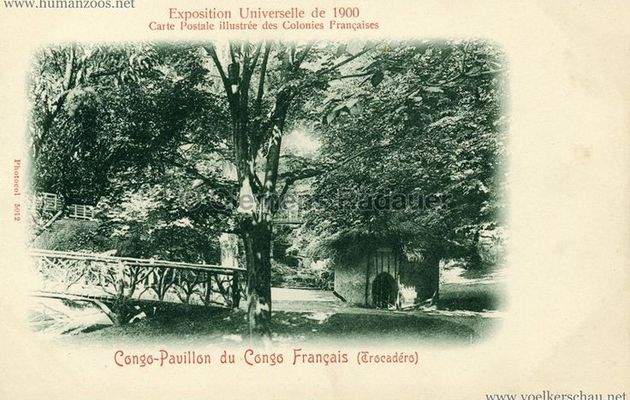 PAVILLON DU CONGO EXPOSITION UNIVERSELLE 1900 DE PARIS. 