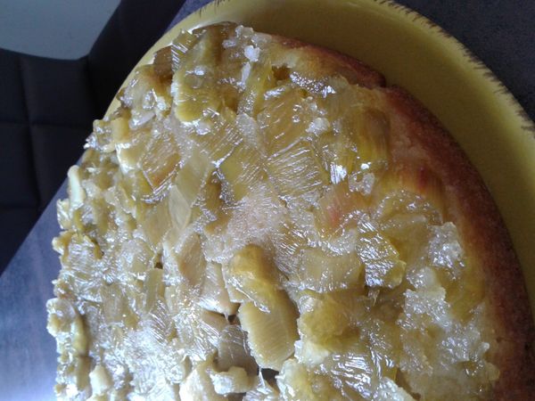 Gâteau tatin àla rhubarbe