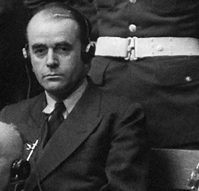Nuremberg Trial Day 160 (1946) Albert Speer Cross Robert H. Jackson
