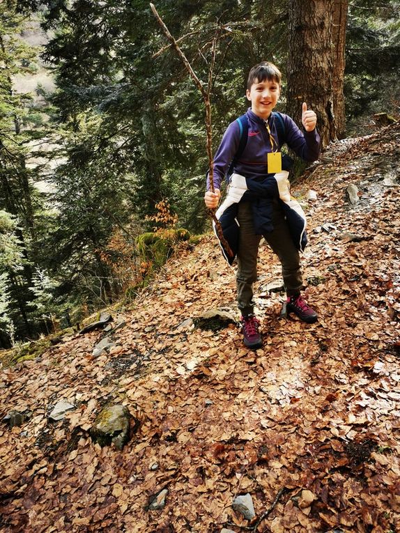 Vendredi 8 avril : petit déjeuner, randonnée à la découverte de la forêt, repas au Camparo et retour à l'école.