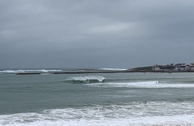 Tempête Bella et surf en Finistère 