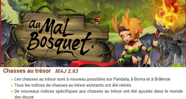 Tuto Indice Chasse aux Trésor Dofus Maj 2.63