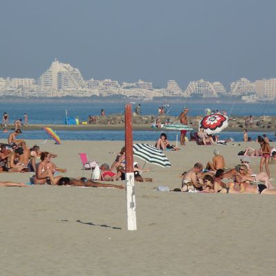 La plage de Carnon Est le 1er octobre 2011