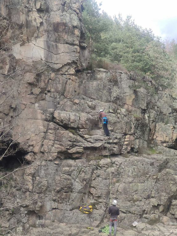 Sortie escalade à la Mer de Glace, Villevocance en Ardèche ! 