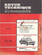 RTA N° 307 – Fiat 128 – Evolution Citroen DS - Nov 71