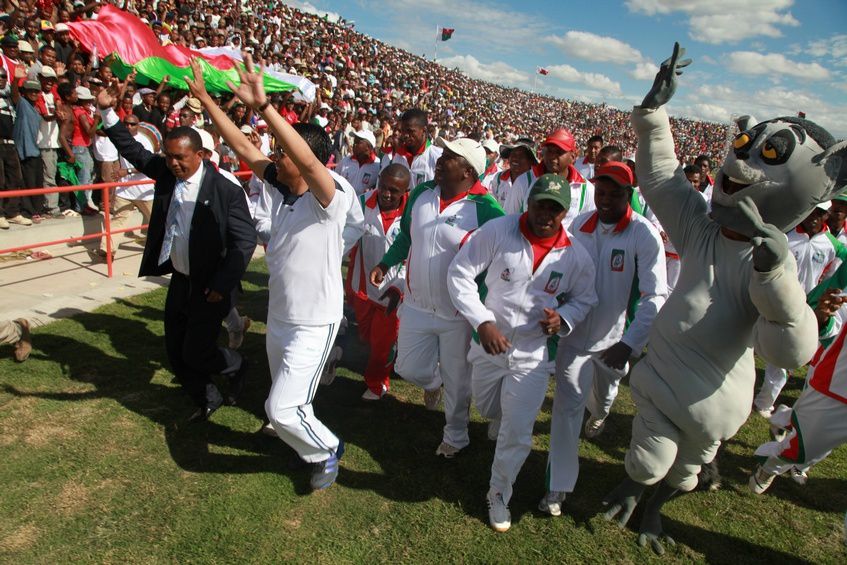 Inauguration du Kianja (Stade) Makis de Madagascar, à Andohatapenaka, par le Président Andry Rajoelina. 2ème partie. Photos: Harilala Randrianarison