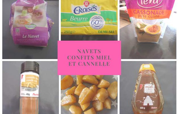 La recette du jour: navets confits miel et cannelle.