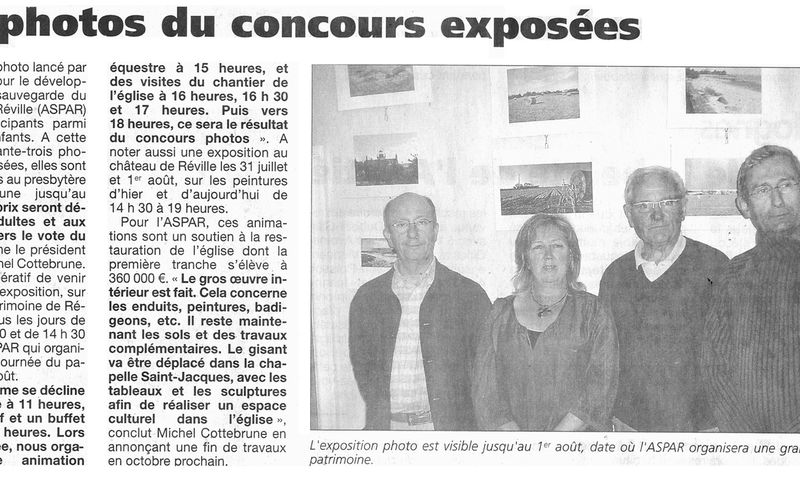 La Presse en parle... Presse de la Manche du 24 juillet 2010