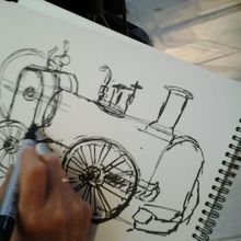 dessins au musée des Arts et Métiers