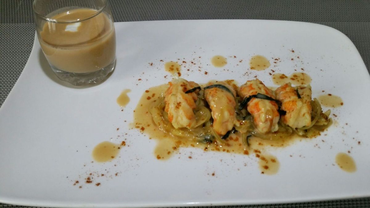 Langoustines à l'estragon flambées à la Vodka 