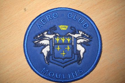 Broderie pour l' Aéro club de Moulins ( Allier - 03 )