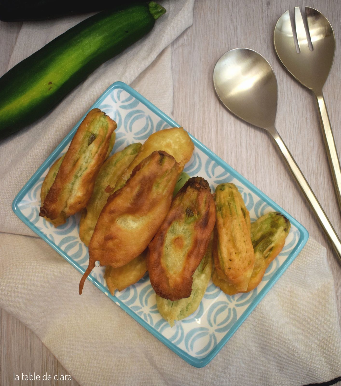 Beignets fleurs courgettes
