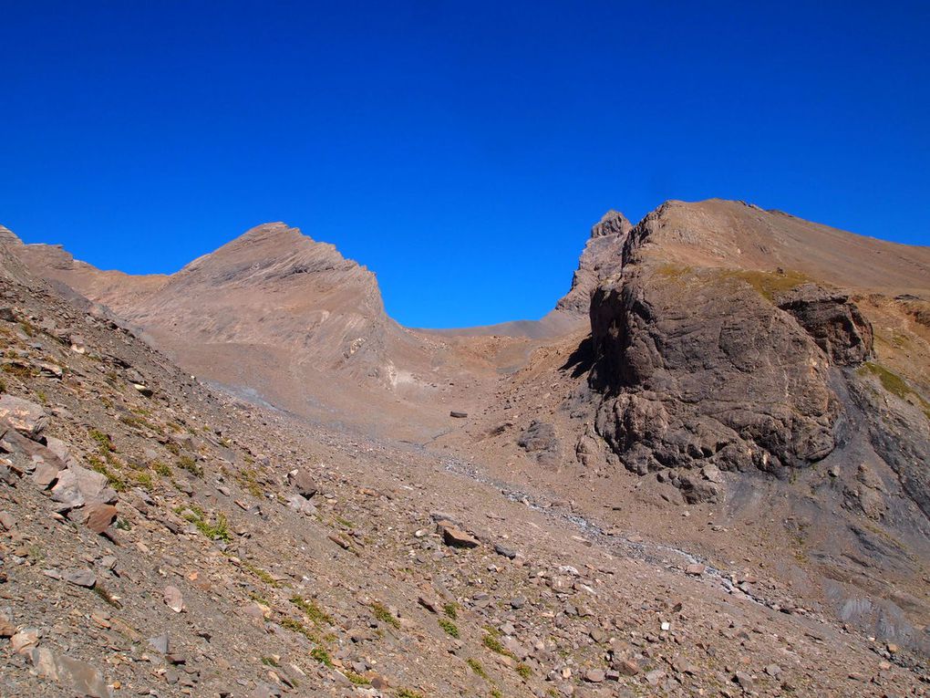 Le lac du Goléon et le glacier Lombard