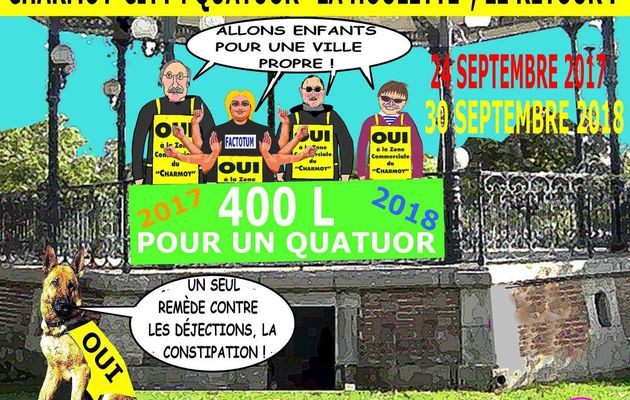 CHARMOY-CITY : GREEN WASHING PUBLICITAIRE, LE RETOUR - du 15 septembre 2018 (J+3559 après le vote négatif fondateur)