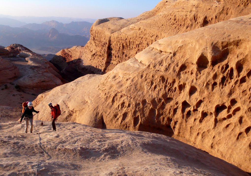 Jordanie : Escalade dans le Wadi Rum